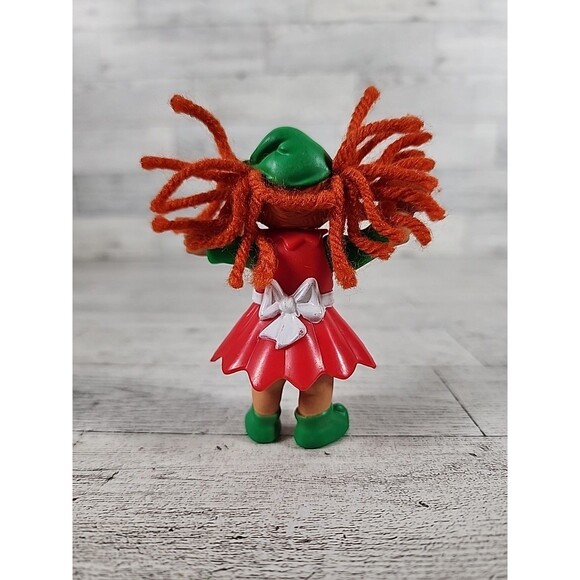 Vintage 1992 Cabbage Patch Kids 3.5" Mini Doll Figure Christmas Elf Toy Maker - Picture 4 of 4